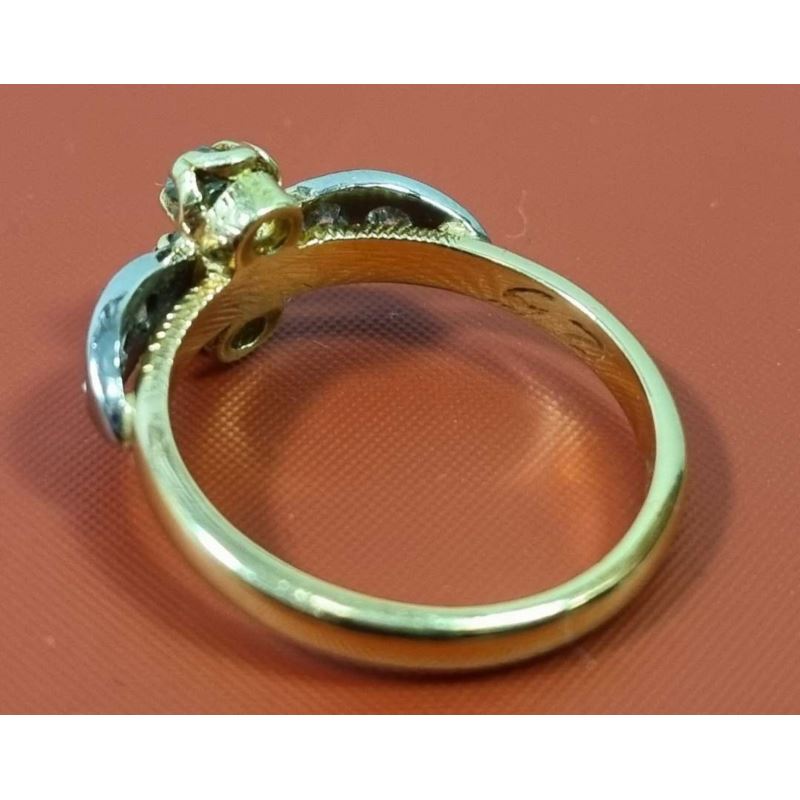 Pierścionek ze szmaragdami i brylantami pr750 3,84g + certyf