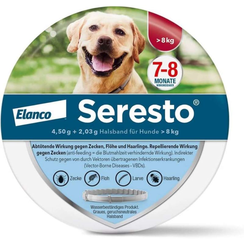 Obroża Bayer Seresto 4,50g+2,03g dla psów od 8kg