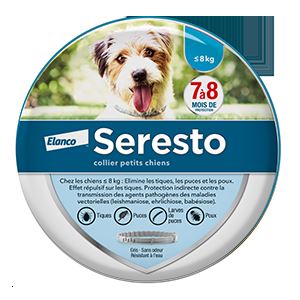 obroża Bayer Seresto 1,25g+0,56g dla psów poniżej 8 kg i 38 cm