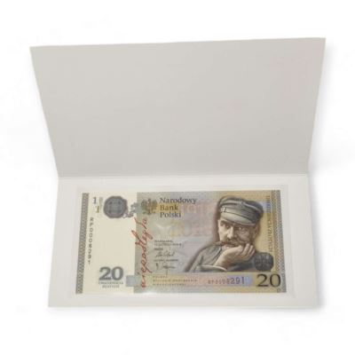 Banknot 20 zł Piłsudski 2018 Niepodległość UNC
