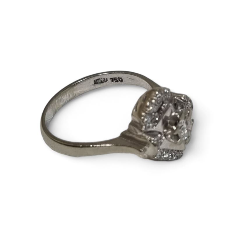 Pierścionek cert (wycena 2600) p 750  waga (g): 4,21