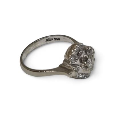 Pierścionek cert (wycena 2600) p 750  waga (g): 4,21