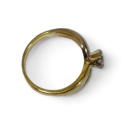 Pierścionek cert. wycena 6100 p 750 waga (g): 6,34