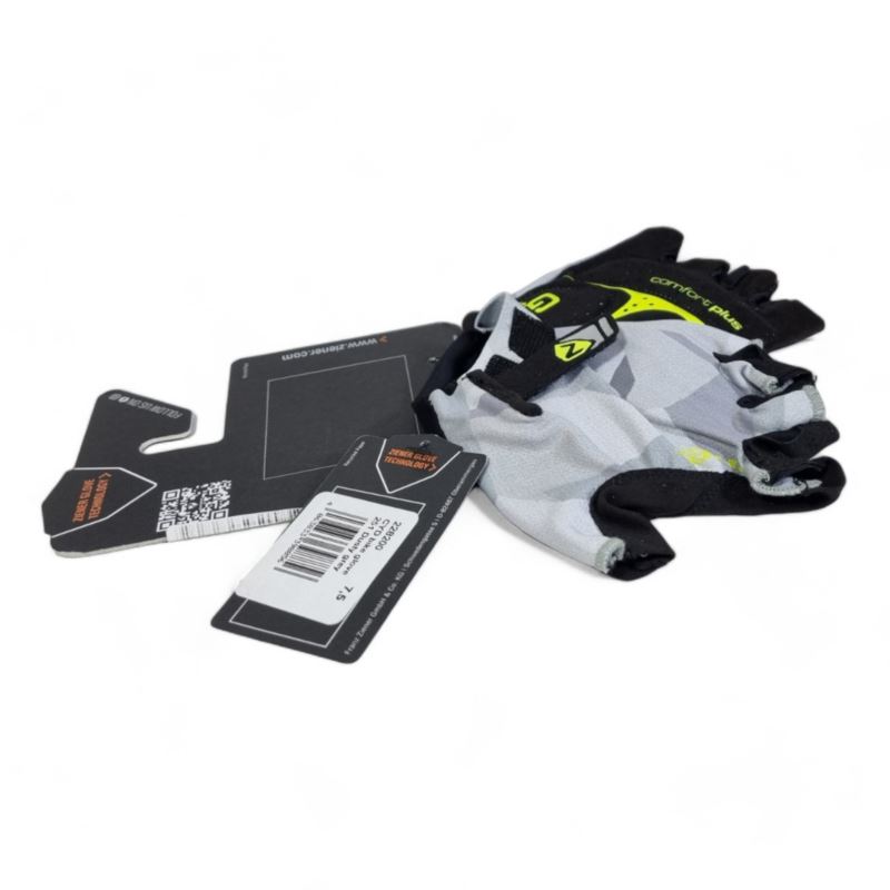 Rękawice bezpalcowe ziener r. 7.5 czarne/pomarańcz