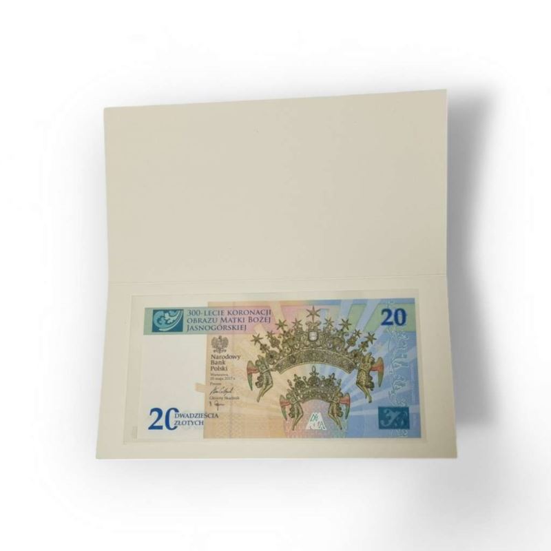 Banknot 20 zł 300-lecie koronacji Obrazu Matki Bożej Jasnogórskiej