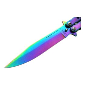 Nóż Motylek Rainbow N-495B 2
