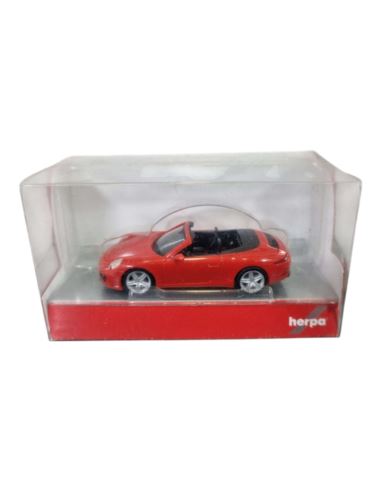 Herpa 028844 Porsche 911 Carrera 2 Cabrio Red