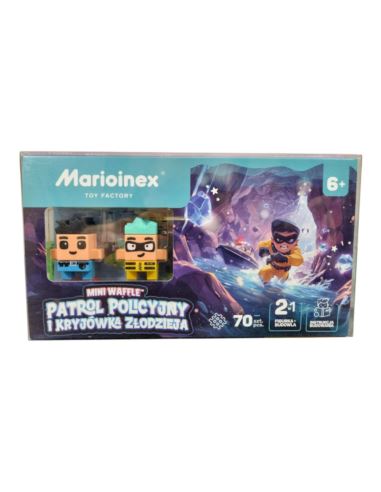 Marioinex Mini Waffle Patrol Policyjny i Kryjówka Złodzieja 6+
