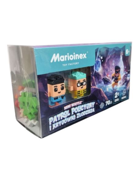 Marioinex Mini Waffle Patrol Policyjny i Kryjówka Złodzieja 6+