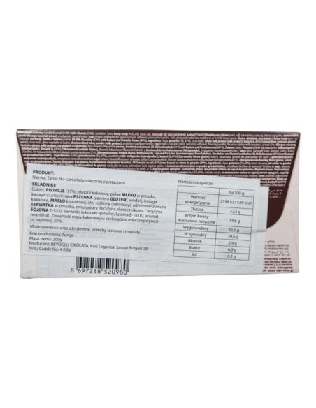 Czekolada Dubajska  Beyoglu Dubai Kadayif Pistachio 200g Czekolada Dubajska  Beyoglu Dubai Kadayif Pistachio 200g