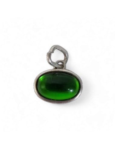 Srebrna zawieszka z zielonym oczkiem 3,66g pr.925