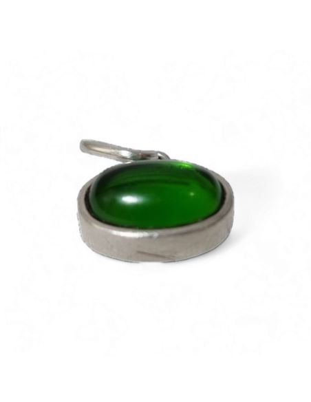 Srebrna zawieszka z zielonym oczkiem 3,66g pr.925