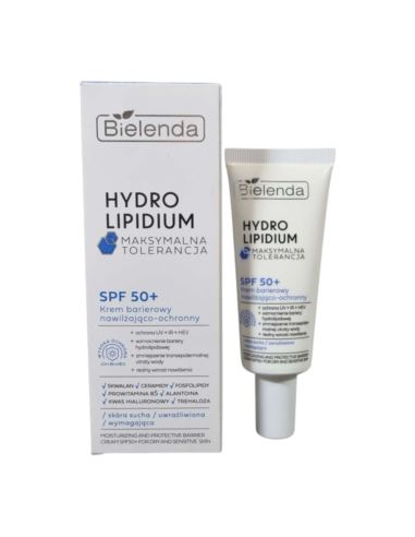 Krem Nawilżający do Twarzy Bielenda Hydro Lipidium 50 SPF na Dzień 30 ml