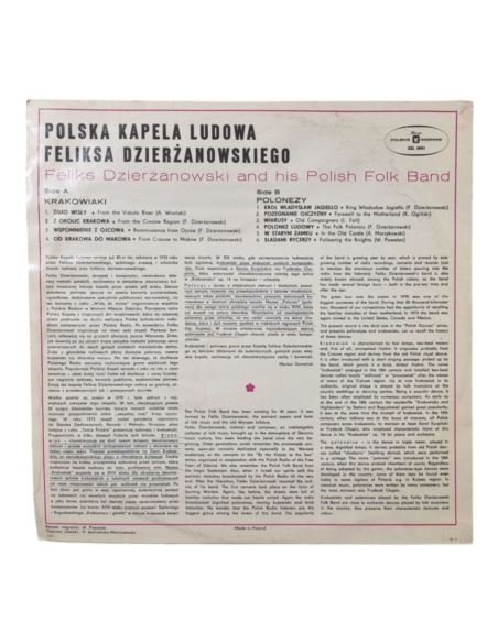Polska Kapela Ludowa Feliksa Dzierżanowskiego Krakowiaki i Polonezy SXL0991 Winyl