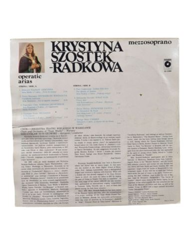 Krystyna Szostek Radkowa operatic arias Winyl