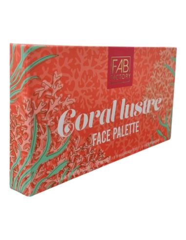 Paleta do Makijażu Powiek Twarzy Coral Lustre 28 Kolor Fab Factory 3 Części