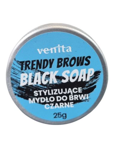 Venita Rendy Brows Czarne Mydełko Vegańskie 25g