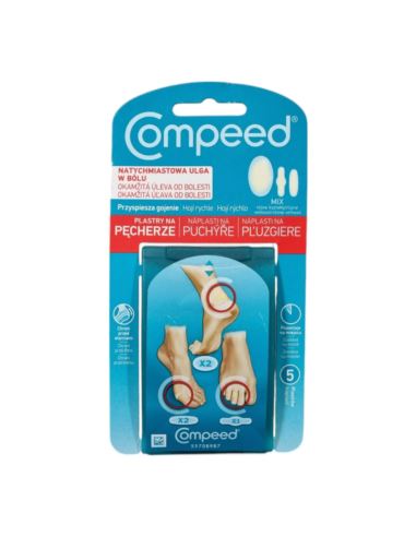 Compeed Plastry na pęcherze, mix, 5 szt.