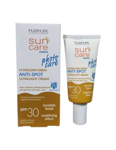 Flos-Lek Sun Care Derma Ultralekki Krem Anti-Spot SPF30 Matujący