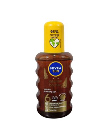 Nivea Sun Intense Bronze Golden & Lasting Tan 6 UVA&UVB Low 200ml