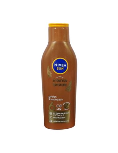 Nivea Sun Intense Bronze Golden & Lasting Tan 6 UVA&UVB Low Caroten Extract 200ml