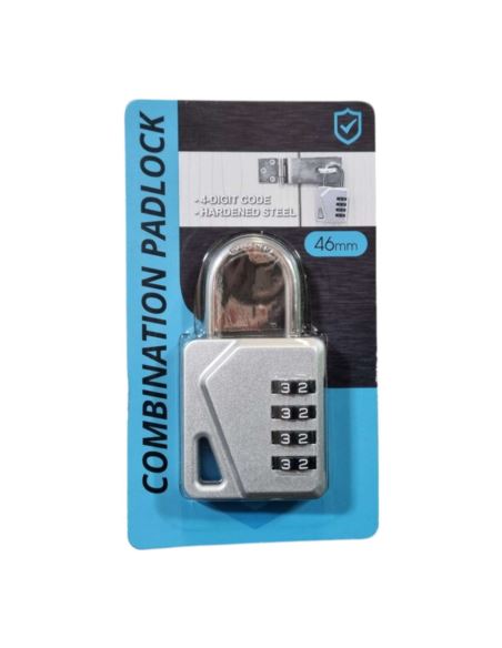 Kłódka z Zamkiem Szyfrowym  Srebrna