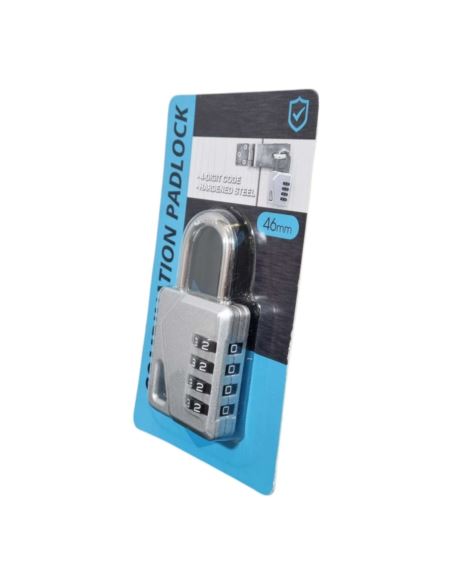 Kłódka z Zamkiem Szyfrowym  Srebrna