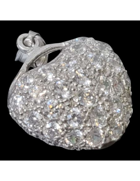 Zawieszka Serce Białe Złoto p585 5,16g