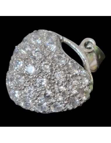 Zawieszka Serce Białe Złoto p585 5,16g