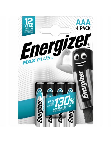 4X BATERIA ENERGIZER MAX PLUS AAA R3 1,5V