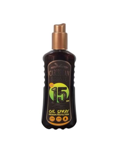 Olejek do Opalania Caribbean Bronze SPF15 Oil Spray Efekt Brązujący 200ml