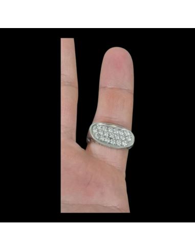 Pierścionek Cyrkonie  Białe Złoto p585 4,83g r20