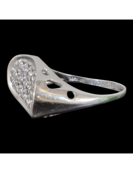 Pierścionek Cyrkonie  Białe Złoto p585 4,83g r20