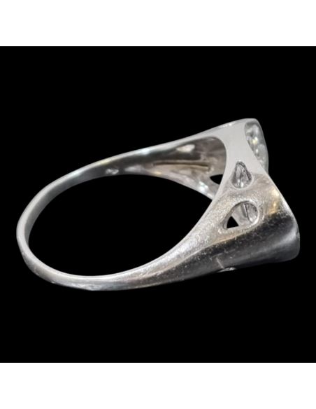 Pierścionek Cyrkonie  Białe Złoto p585 4,83g r20