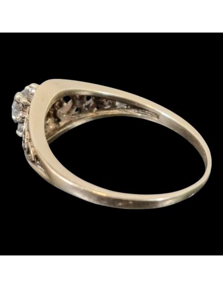 Pierścionek Serduszka Kamienie p585 3,32g r19