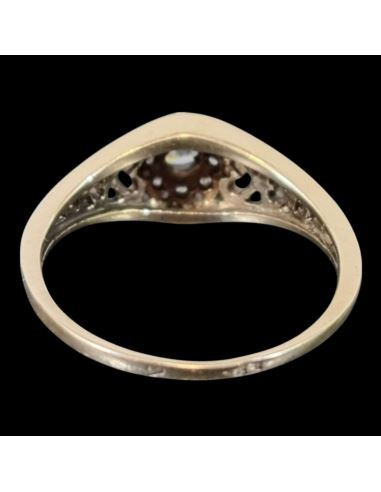 Pierścionek Serduszka Kamienie p585 3,32g r19