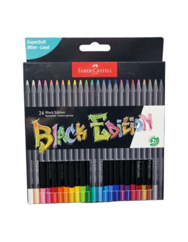 Faber-Castell Kredki Ołówkowe Black Edit 24 Kolory
