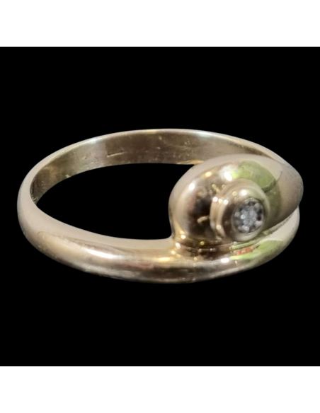 Złoty Pierścionek z Oczkiem 2,91g pr.585 r.15