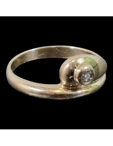 Złoty Pierścionek z Oczkiem 2,91g pr.585 r.15