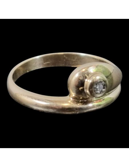 Złoty Pierścionek z Oczkiem 2,91g pr.585 r.15