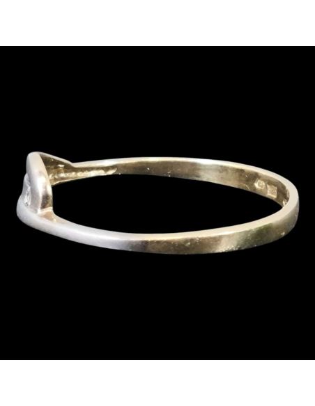 BZ z żółtym pierścionek 1,45g pr.585 r.19