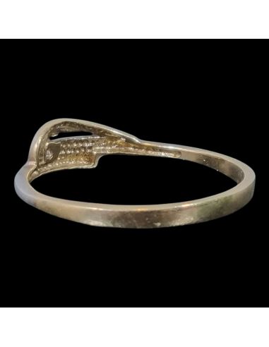 BZ z żółtym pierścionek 1,45g pr.585 r.19