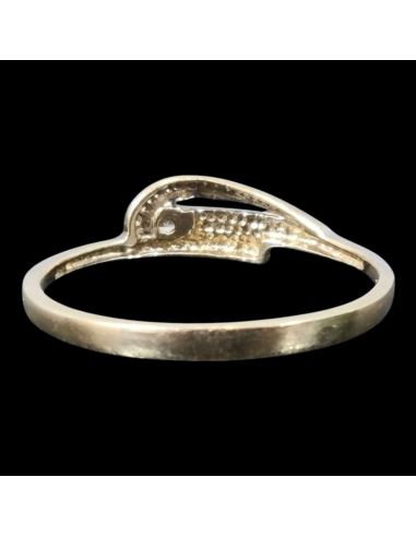 BZ z żółtym pierścionek 1,45g pr.585 r.19