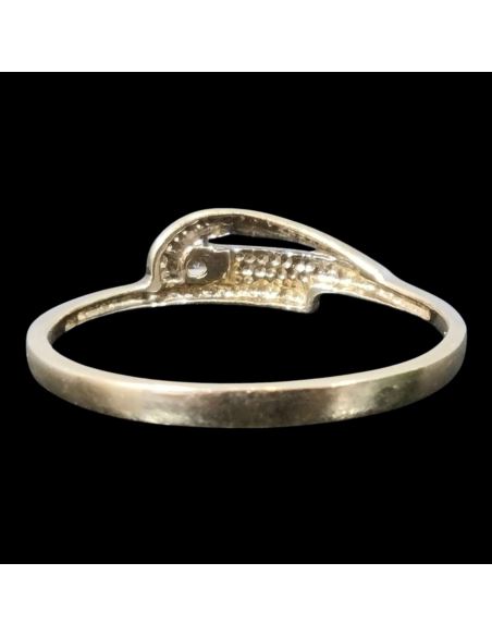 BZ z żółtym pierścionek 1,45g pr.585 r.19