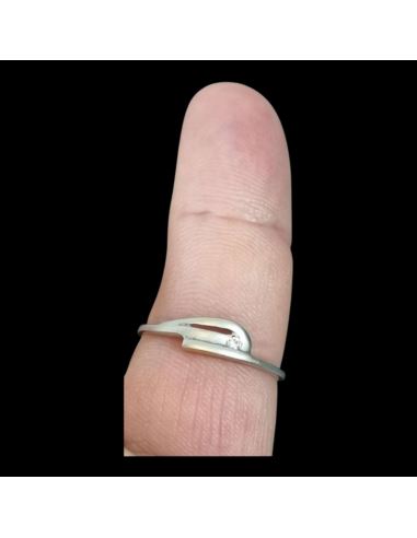 BZ z żółtym pierścionek 1,45g pr.585 r.19