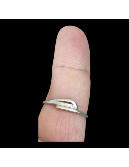 BZ z żółtym pierścionek 1,45g pr.585 r.19