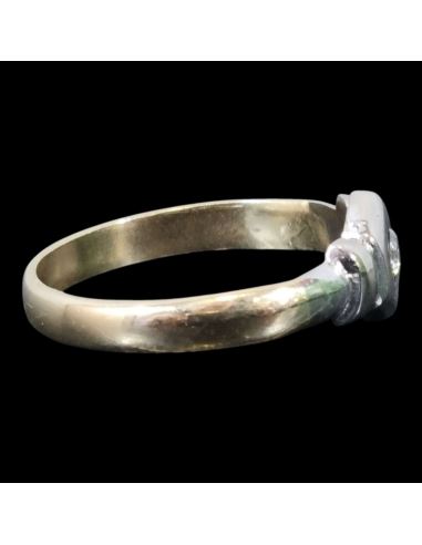 Złoty pierścionek z oczkiem 2.22g pr.585 r.13