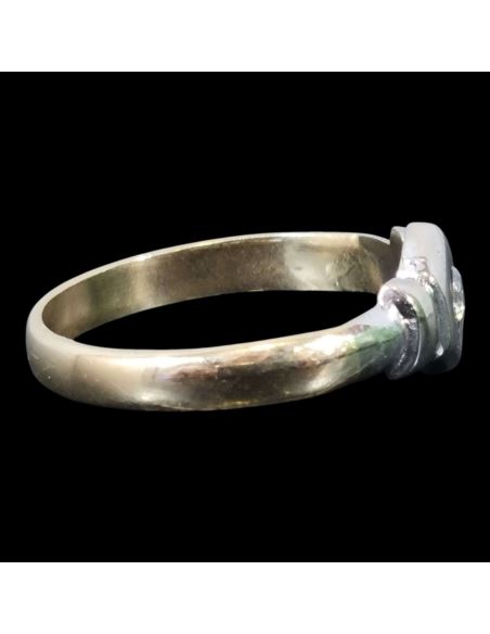 Złoty pierścionek z oczkiem 2.22g pr.585 r.13