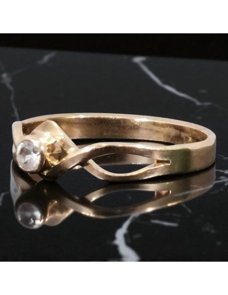 Pierścionek Przeplatane Oczko 1,80g pr.585 r.14