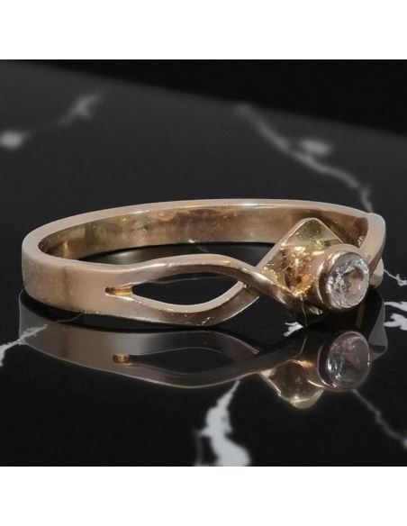 Pierścionek Przeplatane Oczko 1,80g pr.585 r.14